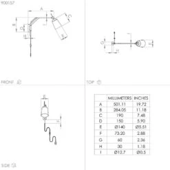EGLO Loreto Applique En Noir, Mobile -Luminaire 10012487 3
