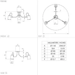 EGLO Loreto Plafonnier, à Trois Lampes -Luminaire 10012489 2