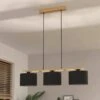 EGLO Castralvo Suspension, à Trois Lampes, Noire 1 EGLO Castralvo Suspension, à Trois Lampes, Noire -Luminaire 10012554