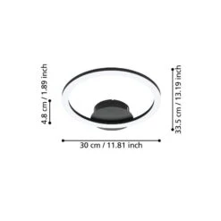 EGLO Connect Parrapos-Z Plafonnier LED, à 1 Lampe -Luminaire 10012604 2