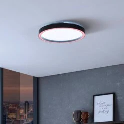 EGLO Connect Montemorelos-Z, RGBW, Noir, Ø42 cm 12 EGLO Connect Montemorelos-Z, RGBW, Noir, Ø42 cm -Luminaire 10012970 2