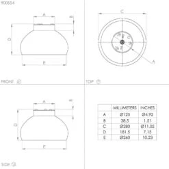EGLO Mogano 2 Plafonnier, Ø28 cm, Noir/doré -Luminaire 10013171 3
