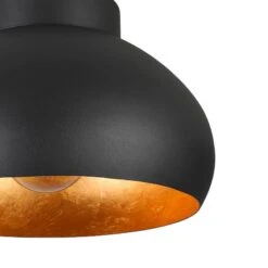 EGLO Mogano 2 Plafonnier, Ø28 cm, Noir/doré -Luminaire 10013171 4