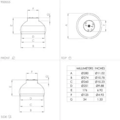 EGLO Mogano 2 Plafonnier, Ø28 cm, Noir/cuivré -Luminaire 10013172 3