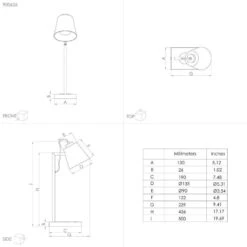 EGLO Lacey-QI Lampe De Table LED Avec Variateur -Luminaire 10013175 5