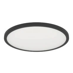 EGLO Connect Sarsina-Z Plafonnier Noir, Ø45 cm