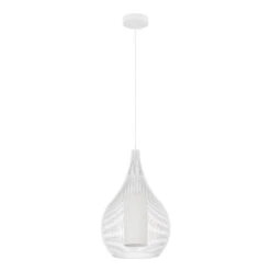 EGLO Razoni 1 Suspension, à Une Lampe, Blanche