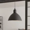 EGLO Suspension Vintage Priddy, à 1 Lampe, Noire -Luminaire 10015153