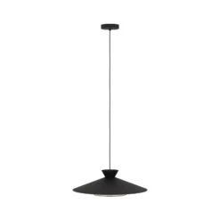 EGLO Suspension Grizedale à 1 Lampe, Noire/laiton -Luminaire 10015154 3