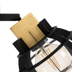 EGLO Applique Stillington 1 En Acier Avec Détails Bois -Luminaire 10015159 5