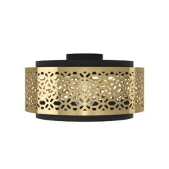 EGLO Plafonnier Sandbach En Noir Et Laiton 8 EGLO Plafonnier Sandbach En Noir Et Laiton -Luminaire 10015210 2