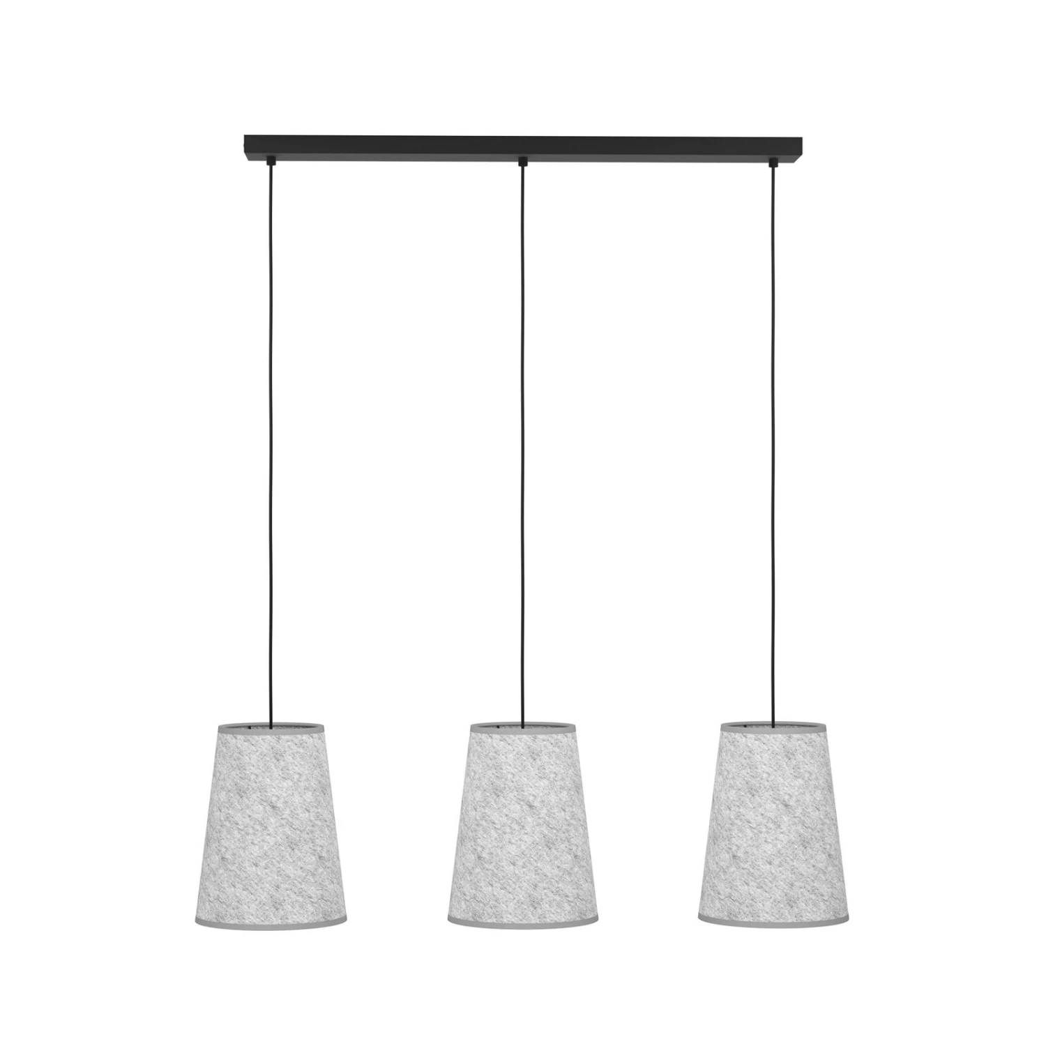 EGLO Suspension Alsager Avec Trois Abat-jour Feutre 5 EGLO Suspension Alsager Avec Trois Abat-jour Feutre – Image 3