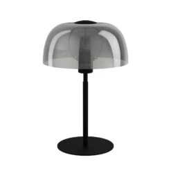 EGLO Lampe à Poser Solo 2, Noir Transparent/noire -Luminaire 10015218 2