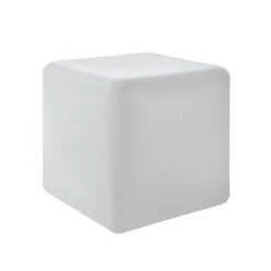 EGLO Lampe D’extérieur Bottona Cube E27 Blanc, 40x40 cm
