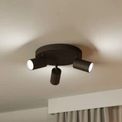 EGLO Connect Telimbela-Z Spot Plafond X3, Noir