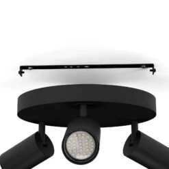 EGLO Connect Telimbela-Z Spot Plafond X3, Noir -Luminaire 10015249 4