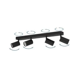 EGLO Connect Telimbela-Z Spot Plafond X4, Noir -Luminaire 10015252 3