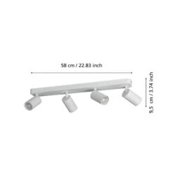 EGLO Connect Telimbela-Z Spot Plafond X4, Blanc -Luminaire 10015253 2