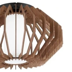 EGLO Plafonnier Rusticaria Avec Barres En Bois -Luminaire 10015254 4