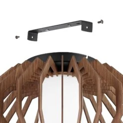 EGLO Plafonnier Rusticaria Avec Barres En Bois -Luminaire 10015254 5