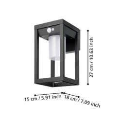 EGLO Applique D’extérieur Solaire LED Martano Capteur -Luminaire 10015286 3