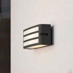 EGLO Applique D’extérieur Camarda Barres, Anthracite