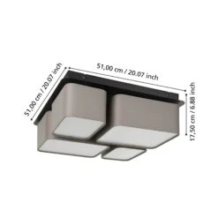 EGLO Plafonnier Mordazo, à 4 Lampes -Luminaire 10015304 3