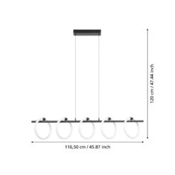 EGLO Suspension LED Caranacoa à 5 Lampes -Luminaire 10015306 2