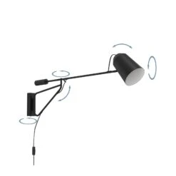 EGLO Applique Loreto 1 Avec Bras Long Et Prise -Luminaire 10015309 5