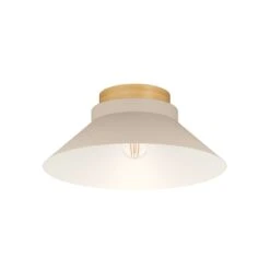 EGLO Plafonnier Moharras, Sable Avec Détail En Bois -Luminaire 10015336 2