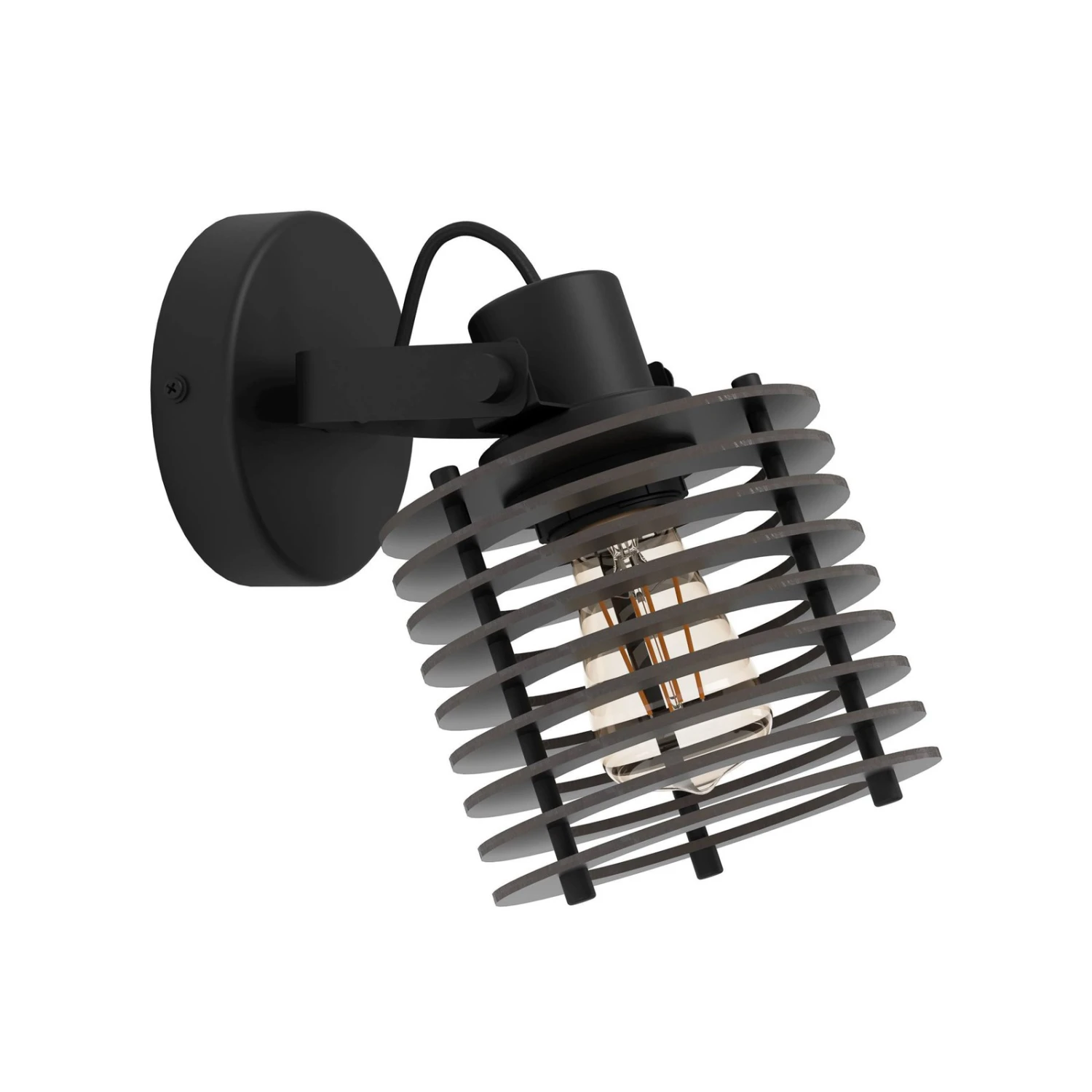 EGLO Applique Segovia, Abat-jour En Anneaux De Bois 5 EGLO Applique Segovia, Abat-jour En Anneaux De Bois – Image 3