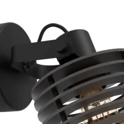 EGLO Applique Segovia, Abat-jour En Anneaux De Bois 12 EGLO Applique Segovia, Abat-jour En Anneaux De Bois -Luminaire 10015338 4