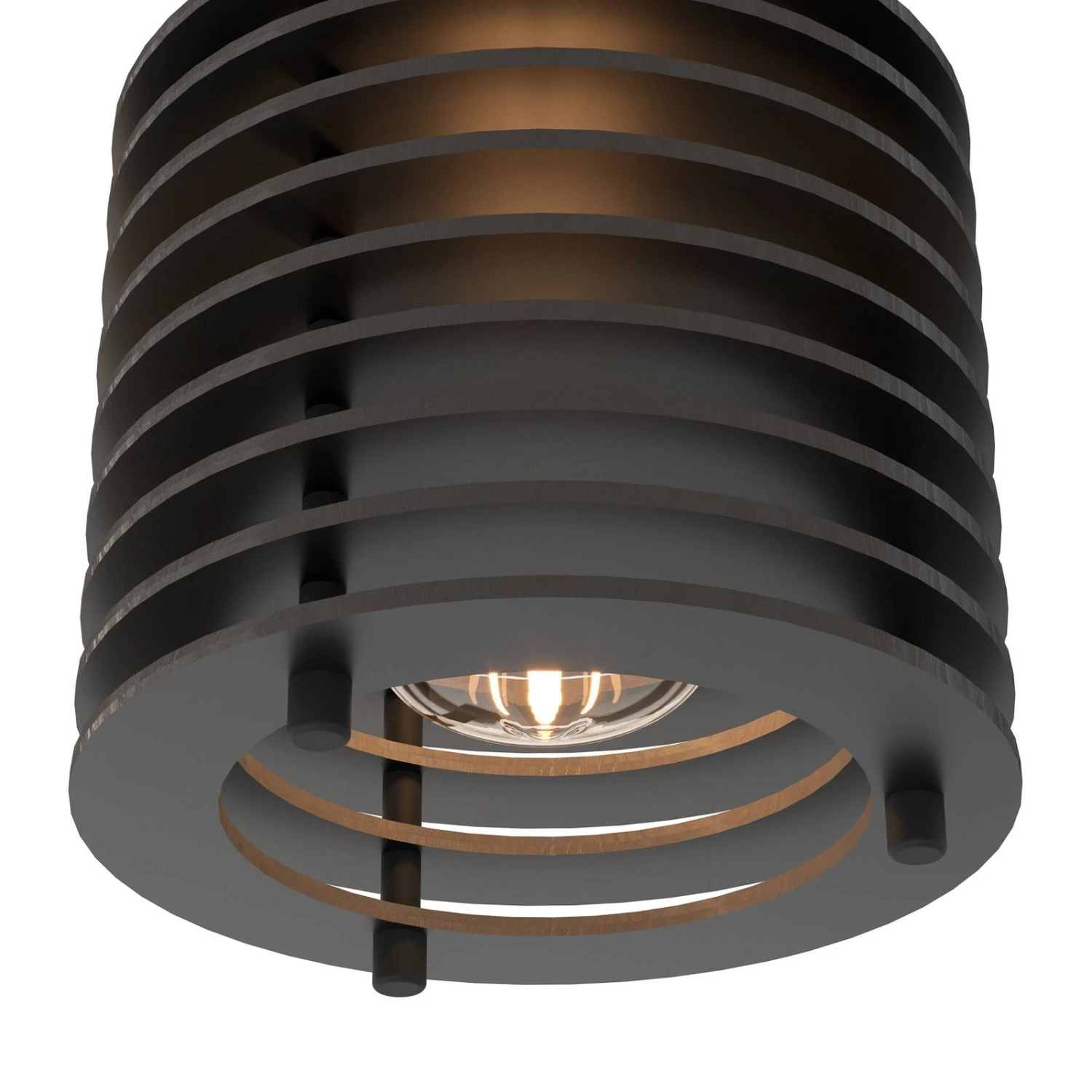 EGLO Applique Segovia, Abat-jour En Anneaux De Bois 8 EGLO Applique Segovia, Abat-jour En Anneaux De Bois – Image 6