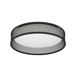 EGLO Plafonnier LED Luppineria Tressage Acier, Noir