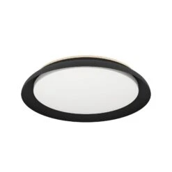 EGLO Plafonnier LED Penjamo Ø 46,5 cm, Noir