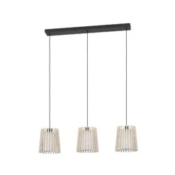 EGLO Suspension Fattoria Doubles Abat-jour, à 3 Lampes