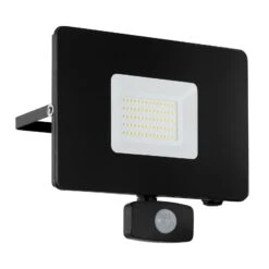 EGLO Spot D'extérieur LED Faedo 3 Capteur, Noir, 50 W -Luminaire 3000677 2