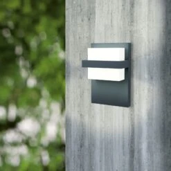 EGLO Applique D'extérieur LED Culpina Alu, Anthracite -Luminaire 3000703 2