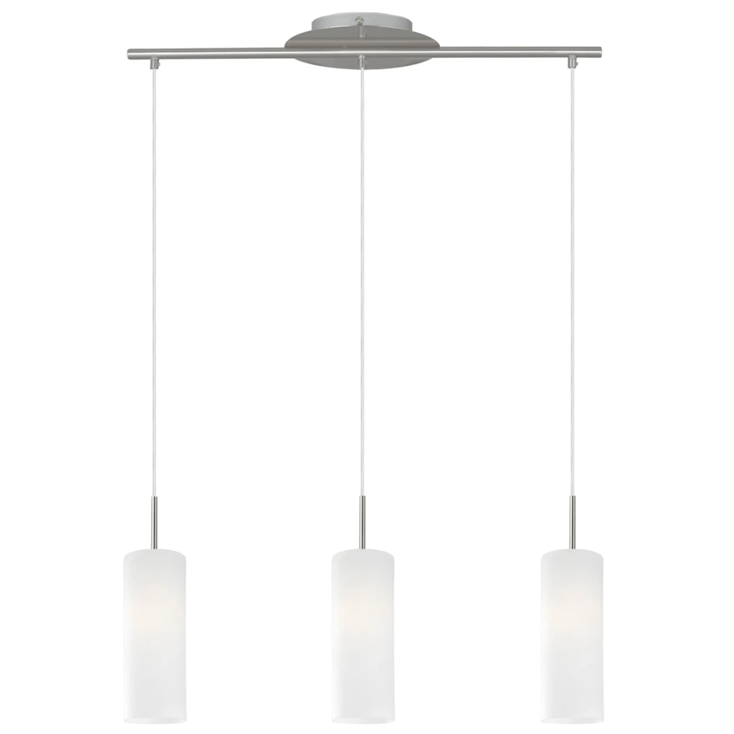 EGLO Suspension Troy, Nickel Mat/satinée, à 3 Lampes 6 EGLO Suspension Troy, Nickel Mat/satinée, à 3 Lampes – Image 4