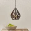 EGLO Suspension Carlton Noire-cuivrée Ø 31 cm -Luminaire 3031606