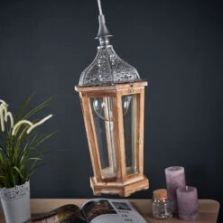 EGLO Suspension En Bois Margrit -Luminaire 3031677 2