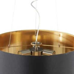 EGLO Lecio - Suspension Textile Noire-dorée -Luminaire 3031696 5