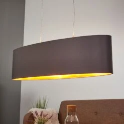 EGLO Suspension Textile Noire-dorée Lecio 10 EGLO Suspension Textile Noire-dorée Lecio -Luminaire 3031697 2