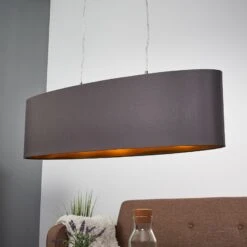 EGLO Suspension Textile Noire-dorée Lecio 11 EGLO Suspension Textile Noire-dorée Lecio -Luminaire 3031697 3