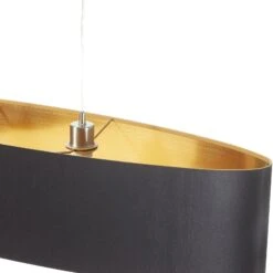 EGLO Suspension Textile Chic Lecio, Dorée-noire -Luminaire 3031698 6