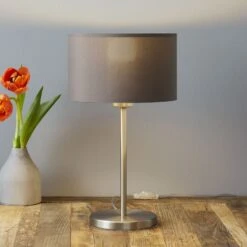 EGLO Lampe à Poser En Tissu Maserlo, Cappuccino