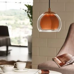 EGLO Suspension Rocamar à 1 Lampe En Cuivré -Luminaire 3031750 1