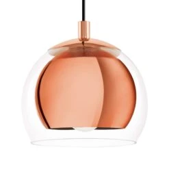 EGLO Suspension Rocamar à 1 Lampe En Cuivré -Luminaire 3031750 3