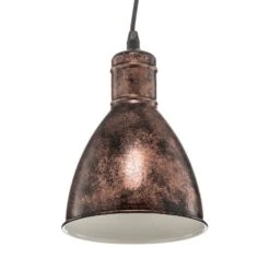 EGLO Suspension Priddy 1 à 1 Lampe, Cuivre Ancien -Luminaire 3031783 4
