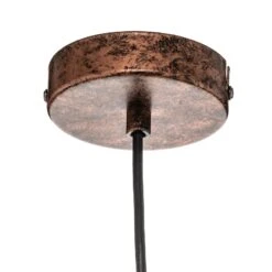 EGLO Suspension Priddy 1 à 1 Lampe, Cuivre Ancien -Luminaire 3031783 6